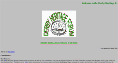 Desktop Screenshot of derbyheritageforum.co.uk