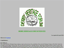 Tablet Screenshot of derbyheritageforum.co.uk